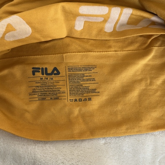 Fila Yellow Sports Bra with Criss-Cross Straps - Picture 5 of 6